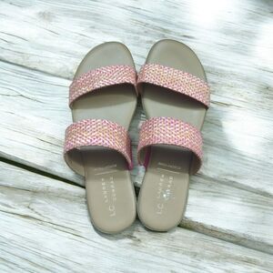 LC Lauren Conrad Multicolor Woven Sandals